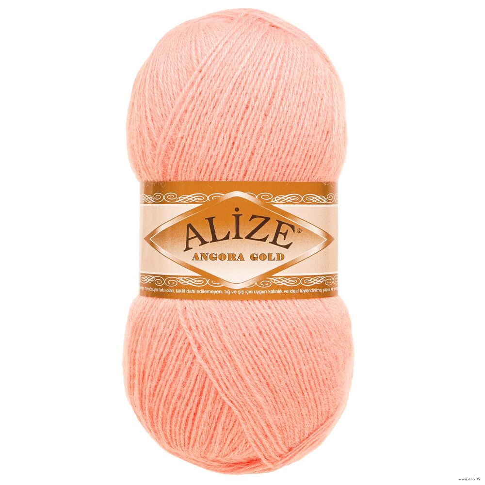 Пряжа "Angora Gold №363" (100 г; 550 м; светло-розовый)