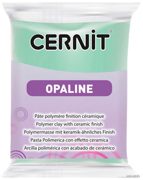 Глина полимерная "CERNIT Opaline" (зеленая мята; 56 г)