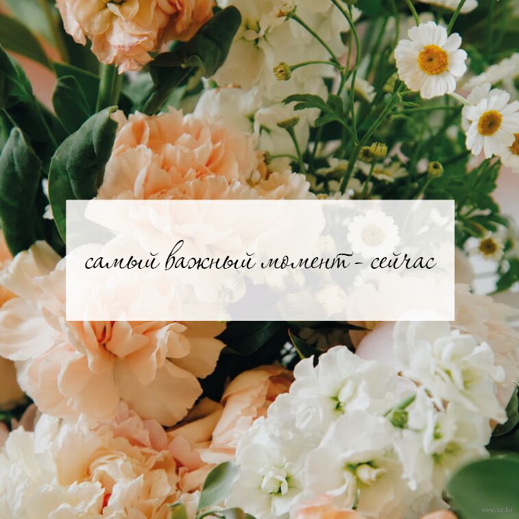 Открытка "Самый важный момент - сейчас"