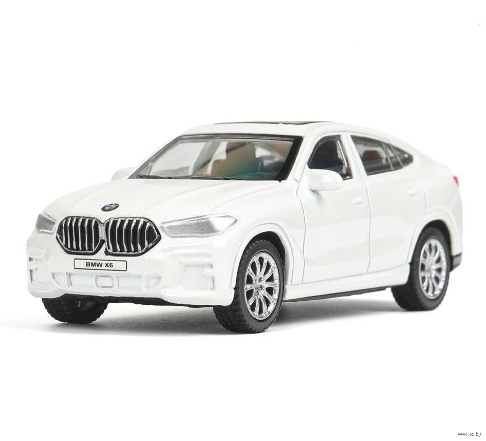 Машинка инерционная "BMW X6" (белый)
