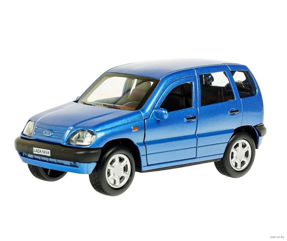 Машинка инерционная "Lada Niva" (синяя)