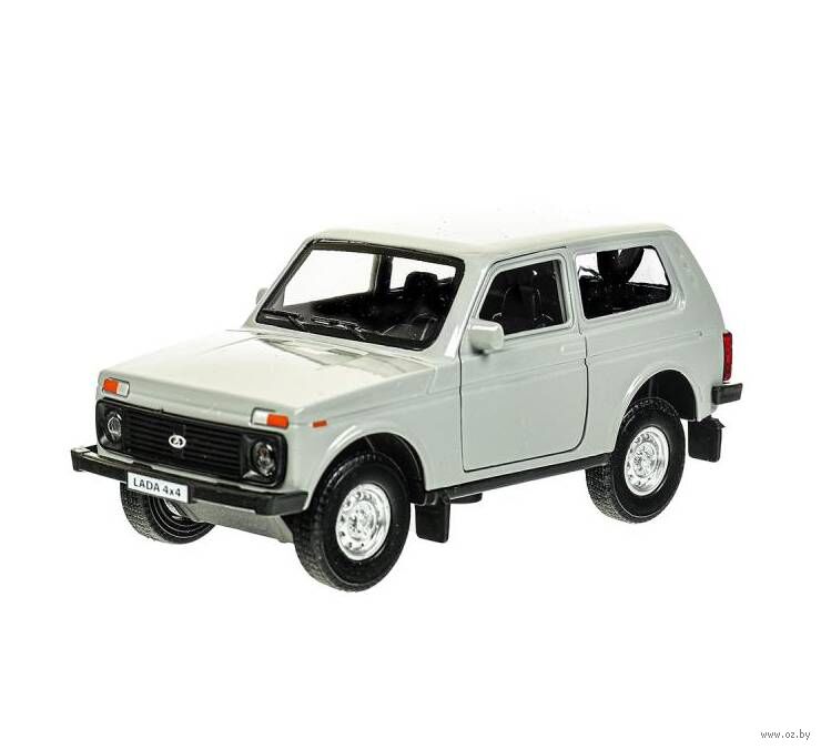 Машинка инерционная "Lada 4x4" (темно-серая)