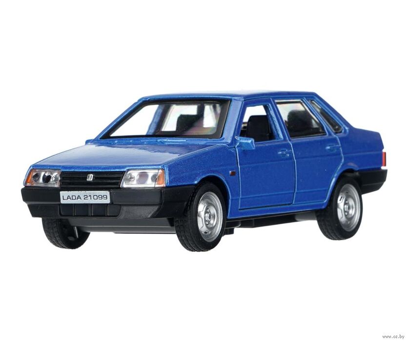Машинка инерционная "ВАЗ-21099 Спутник" (синий)