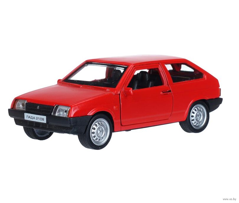 Машинка инерционная "Lada 2108 Спутник" (матовый красный)