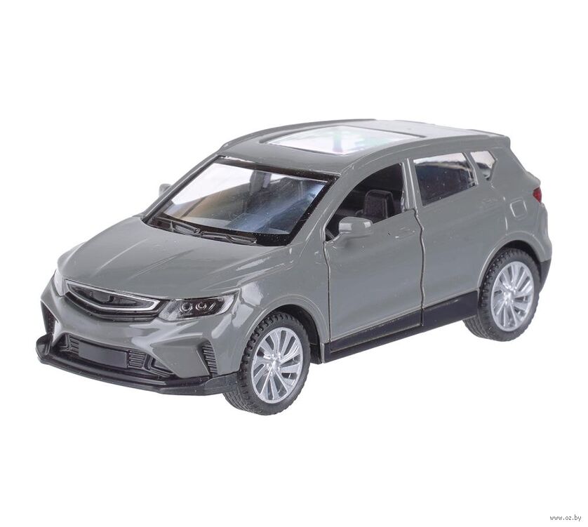 Машинка инерционная "Geely Coolray" (серый)