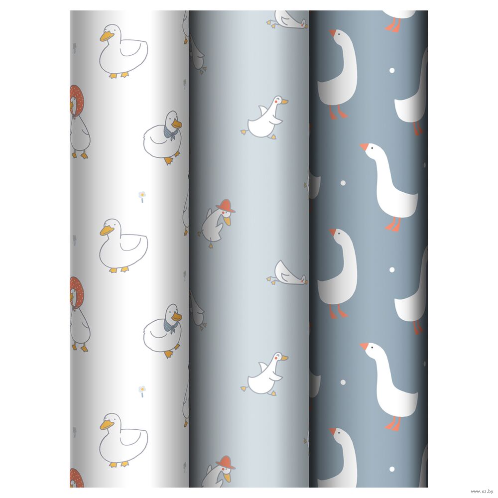 Бумага упаковочная "Goose set" (70х100 см)
