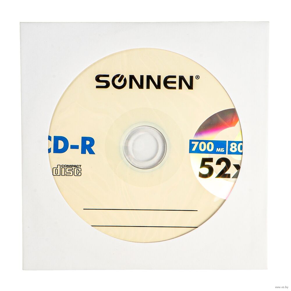 Диск CD-R Sonnen, 700 Mb, 52x