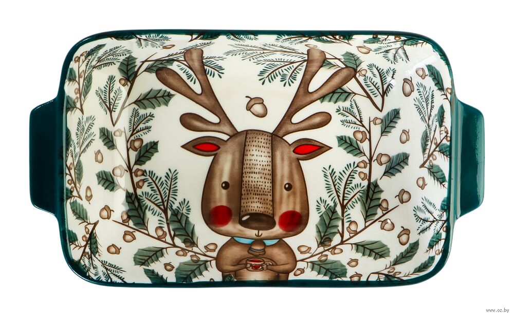 Блюдо для запекания фарфоровое "Kawaii Forest. Deer" (220х125х50 мм)