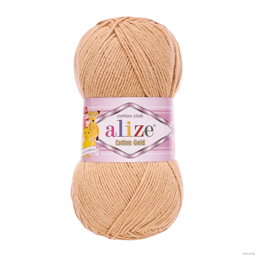 Пряжа "Cotton gold №446" (100 г; 330 м; пепельная пудра)