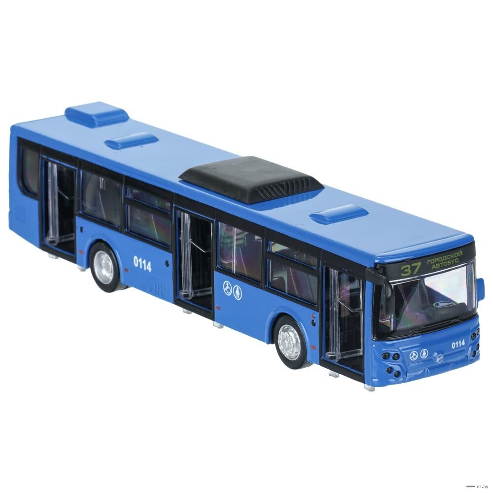 Машинка инерционная "Автобус ЛиАЗ-5292" (синий)
