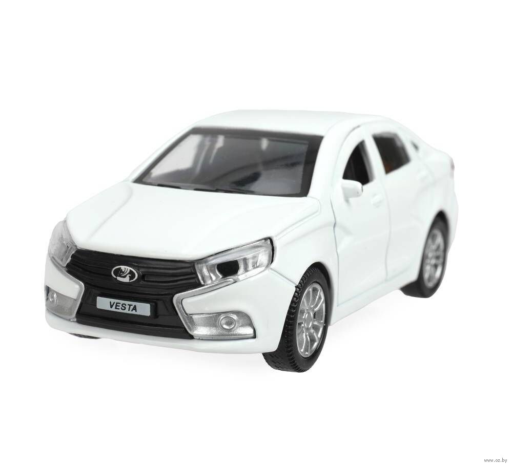 Машинка инерционная "Lada Vesta" (белая)
