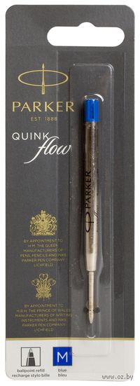 Стержень шариковый объемный Parker "QuinkFlow Ball Point" (M; синий)