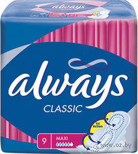 Гигиенические прокладки ALWAYS Classic Maxi (9 шт)