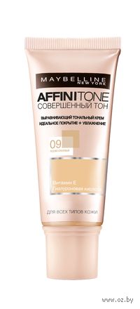 Тональный крем для лица "Affinitone" (тон: 09, розово-опаловый; 30 мл)