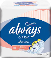 Гигиенические прокладки ALWAYS Classic Normal Sensitive (10 шт)