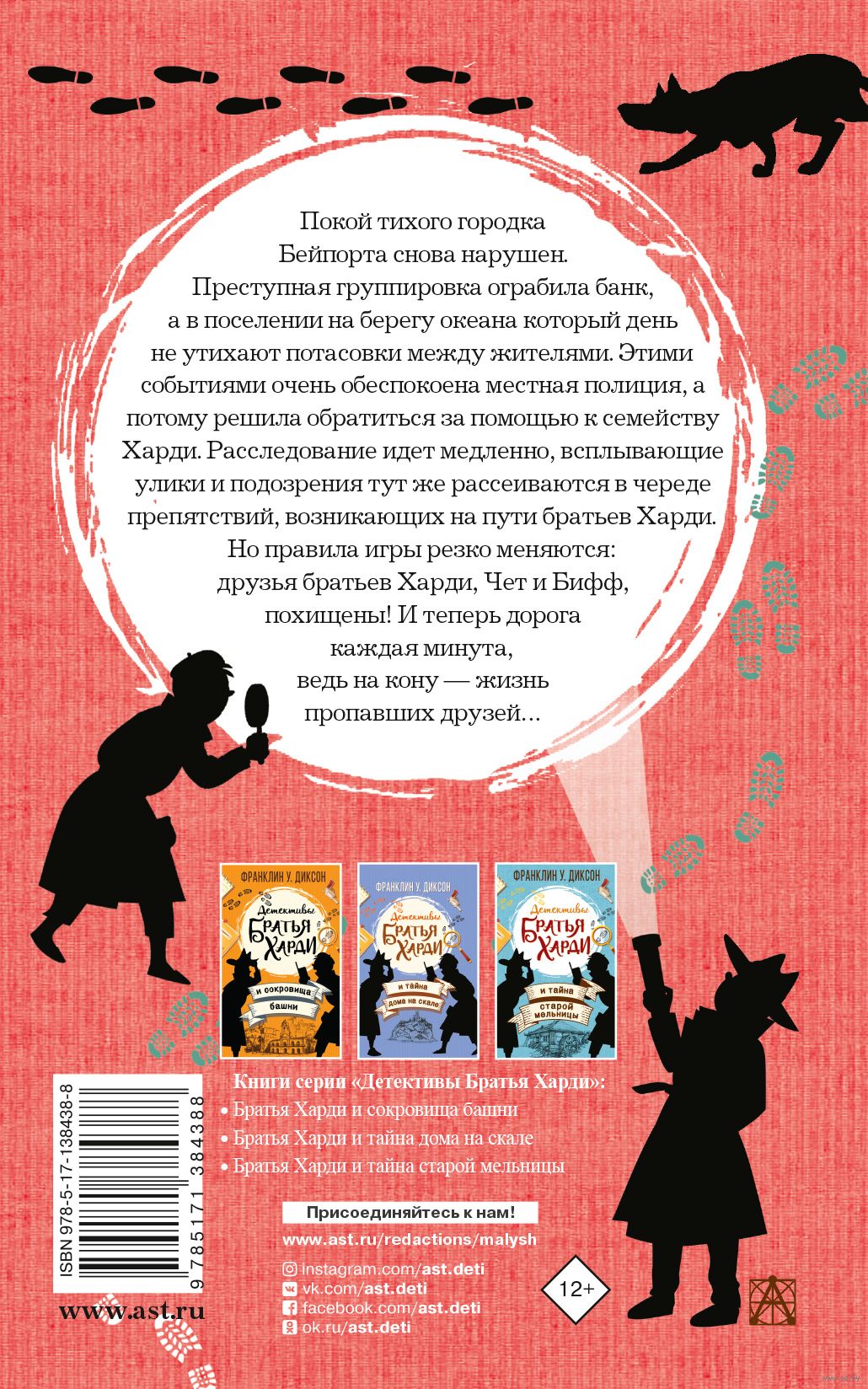 Братья Харди и тайна пропавших друзей У. Диксон Франклин - купить книгу  Братья Харди и тайна пропавших друзей в Минске — Издательство АСТ на OZ.by