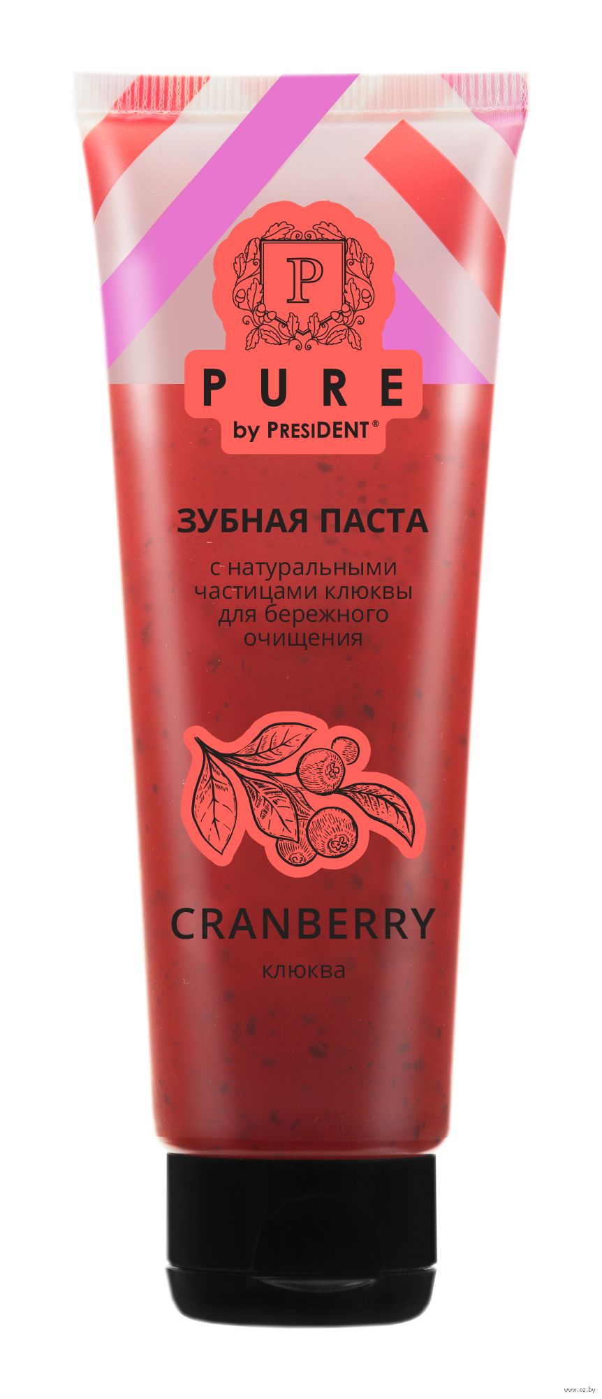 Паста president pure. Pure by President зубная. Зубная паста Pure by President клюква. President паста с клюквой.