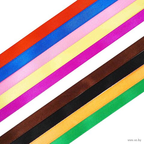 Набор декоративных лент "Ассорти" (1,2 см; 23 м; 10 шт.) — фото, картинка