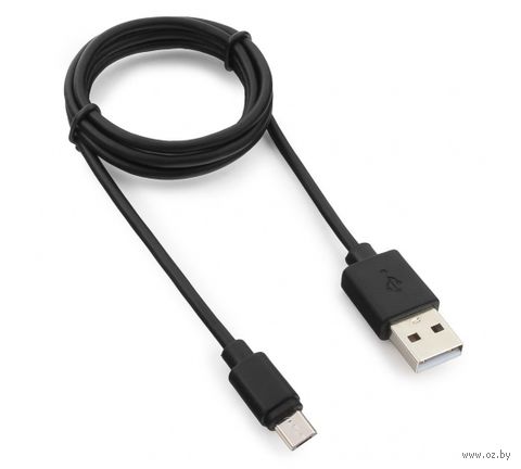 Кабель Гарнизон USB2.0 A-micro (1 м; черный) — фото, картинка
