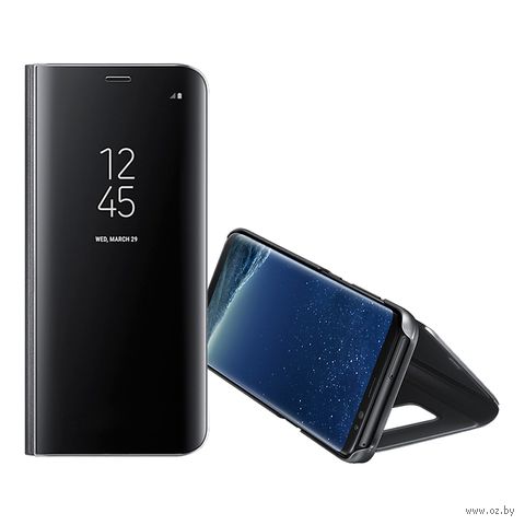 Чехол "Flip" для Samsung Galaxy A22 4G/M22 (черный) — фото, картинка