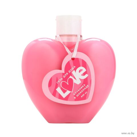 Гель для душа "Love" (430 мл; клубника в шоколаде) — фото, картинка