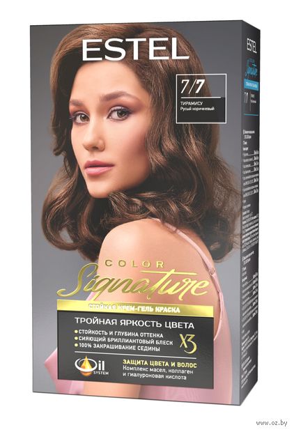 Крем-гель краска для волос "Color Signature" тон: 7/7, тирамису — фото, картинка