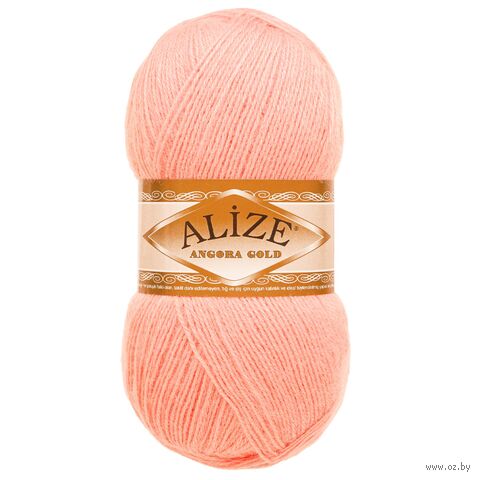 Пряжа "Angora Gold №363" (100 г; 550 м; светло-розовый) — фото, картинка