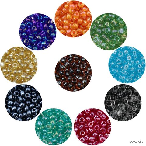 Набор бисера 11/0 "Ассорти №17" (10 цветов) — фото, картинка