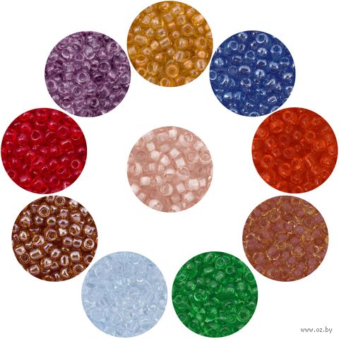 Набор бисера 11/0 "Ассорти №23" (10 цветов) — фото, картинка