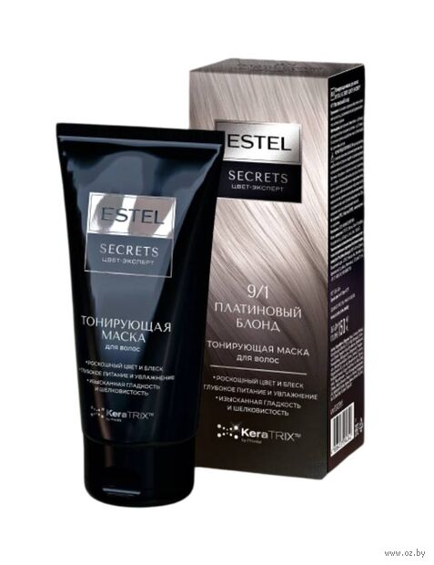 Тонирующая маска для волос "Secrets. Цвет-экспресс" тон: 9/1, платиновый блонд — фото, картинка