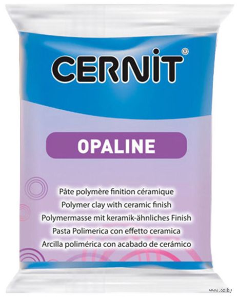 Глина полимерная "CERNIT Opaline" (первичный синий; 56 г) — фото, картинка