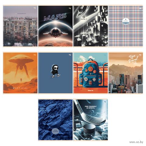 Тетрадь полуобщая в линейку "Mix" (48 листов) — фото, картинка