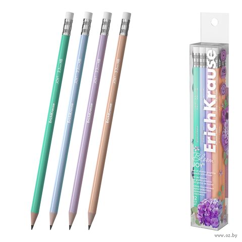 Набор карандашей чернографитных "Pastel Bloom" (12 шт.; HB) — фото, картинка