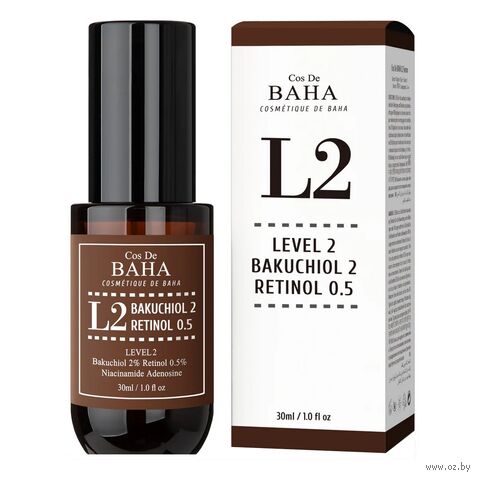 Сыворотка для лица "Bakuchiol & Retinol Serum (L2)" (30 мл) — фото, картинка