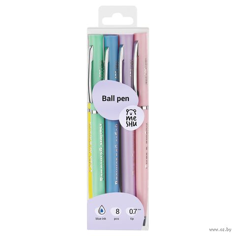Набор ручек шариковых синих "Good girl" (0,7 мм; 8 шт.) — фото, картинка