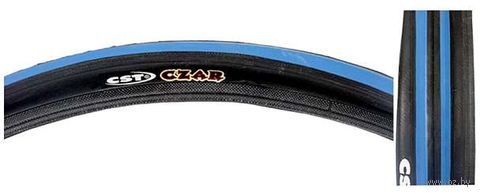 Покрышка для велосипеда "C-1406 CZAR Pro" (чёрно-синяя; 700х25C) — фото, картинка