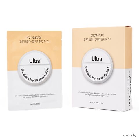Тканевая маска для лица "Ultra Wrinkless Peptide Solution" (25 мл) — фото, картинка