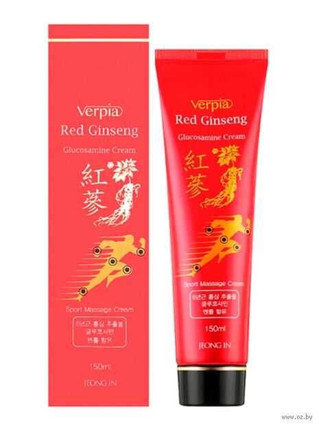 Массажный крем для суставов "С красным женьшенем и глюкозамином" (150 мл) — фото, картинка