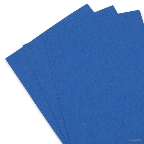 Фетр листовой мягкий "Astra" (20х30 см; небесно-синий; 3 листа) — фото, картинка