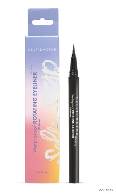 Подводка-фломастер для глаз водостойкая "Waterproof Rotating Eyeliner Black" тон: черный — фото, картинка