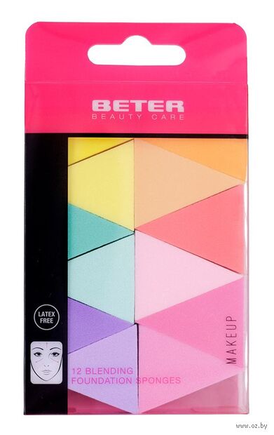 Набор спонжей для макияжа "Blending Foundation Sponges" (12 шт.) — фото, картинка