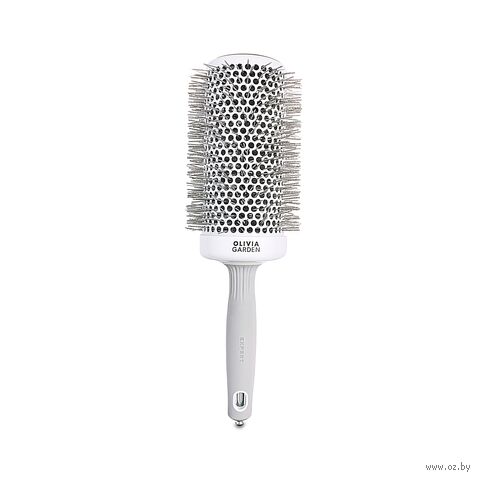 Термобрашинг для волос "Expert Blowout Speed Wavy Bristles. White & Grey" (6,5 см) — фото, картинка