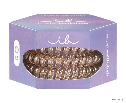 Набор резинок-браслетов для волос "Bronze me Pretty" (3 шт.) — фото, картинка