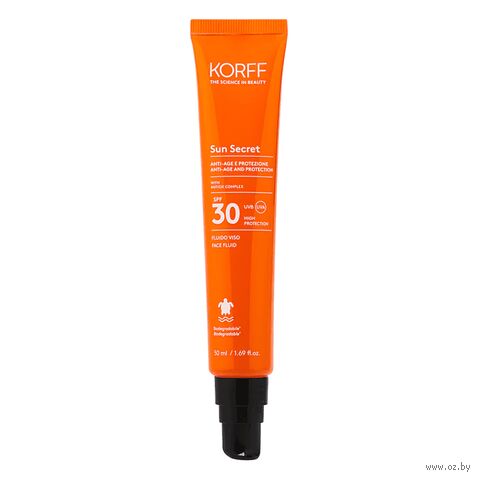 Флюид солнцезащитный для лица "Sun Secret Anti-Age And Protection Face Fluid" SPF 30+ (50 мл) — фото, картинка
