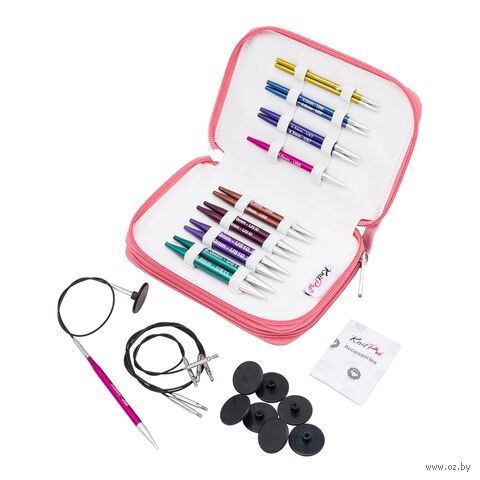 Набор съемных укороченных спиц для вязания "Zing" (8 размеров) — фото, картинка