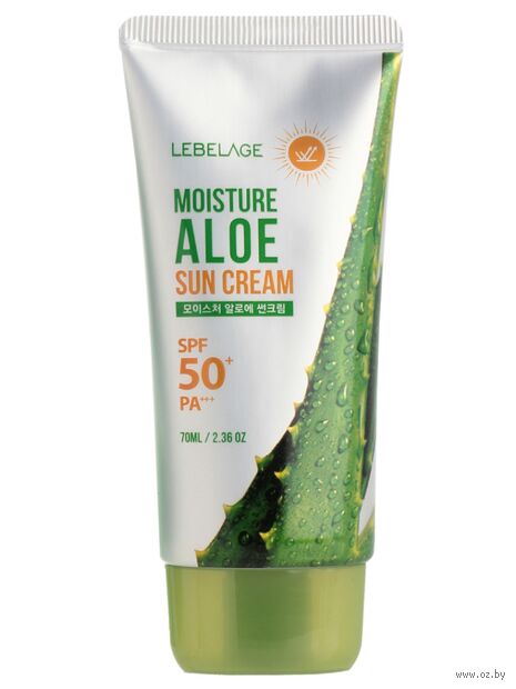 Крем солнцезащитный для лица "Moisture Aloe Sun Cream" SPF 50 (70 мл) — фото, картинка