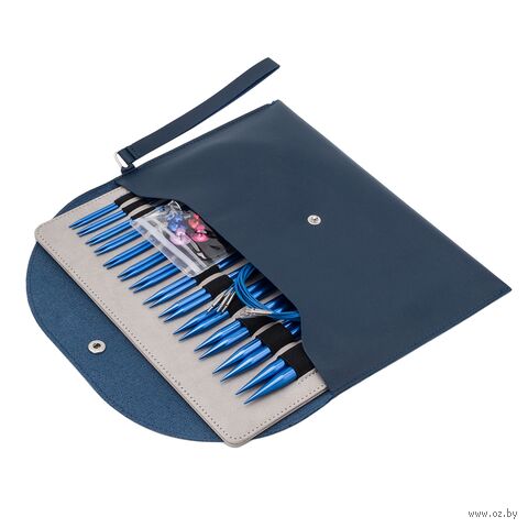 Набор съемных спиц для вязания (10 см; 13 размеров; синий) — фото, картинка