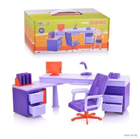 Набор мебели для кукол "Офис. Мини" — фото, картинка