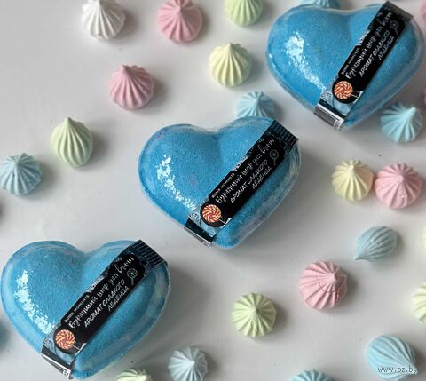 Гейзер для ванн "Сердце. Аромат сладкого леденца" (120 г) — фото, картинка