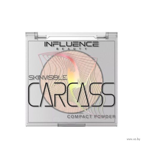 Компактная пудра для лица "Skinvisible carcass" тон: 02, светло-бежевый — фото, картинка